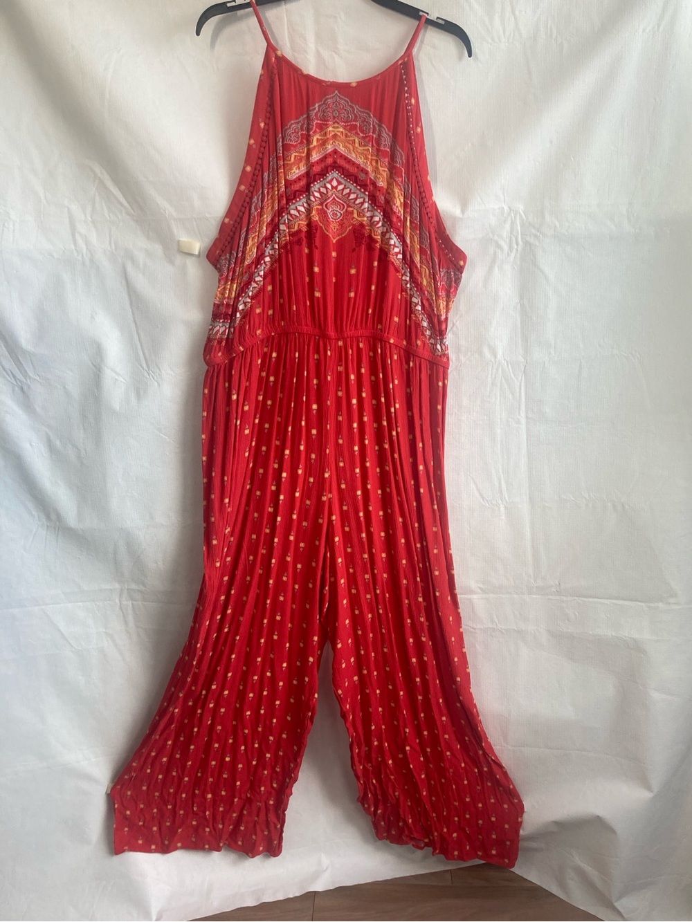 Mudd high neck pattern jumpsuit boho vacation festival coastal cowgirl 2X junior